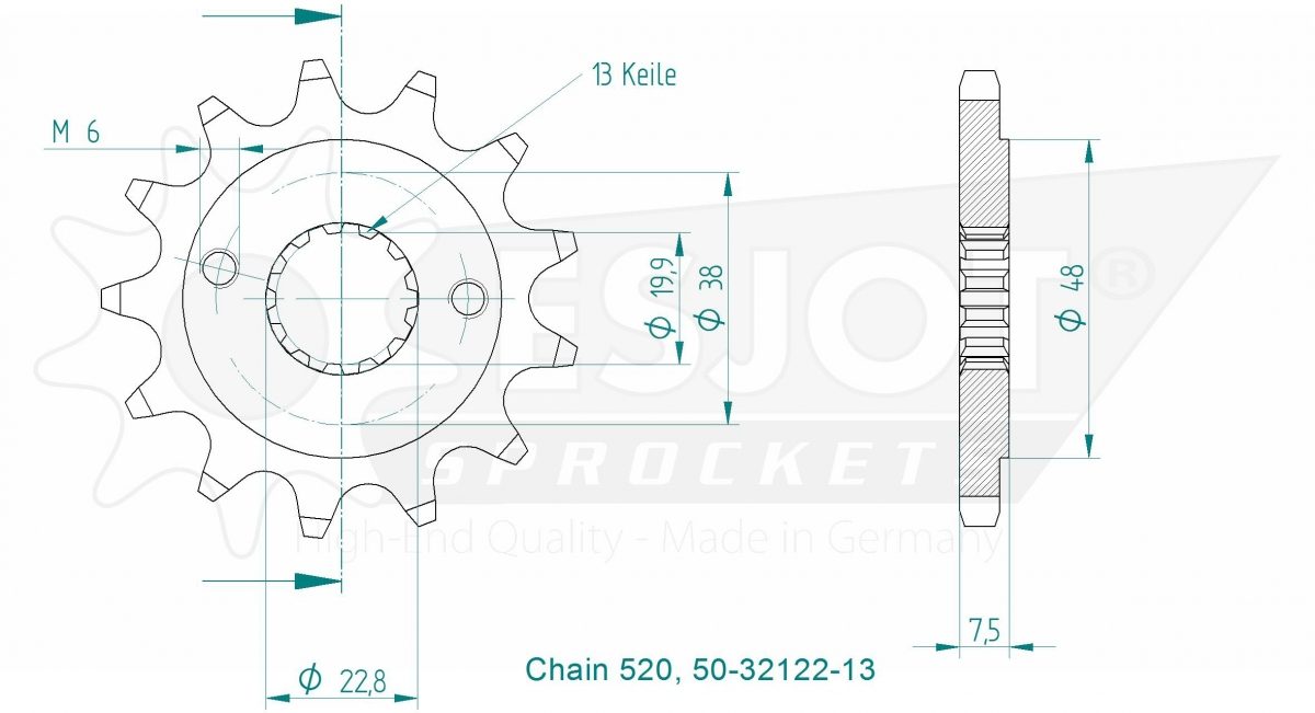FRONT 13T, 520