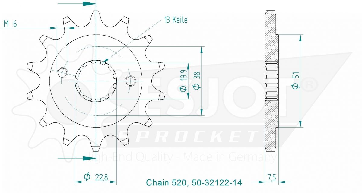 FRONT 14T, 520