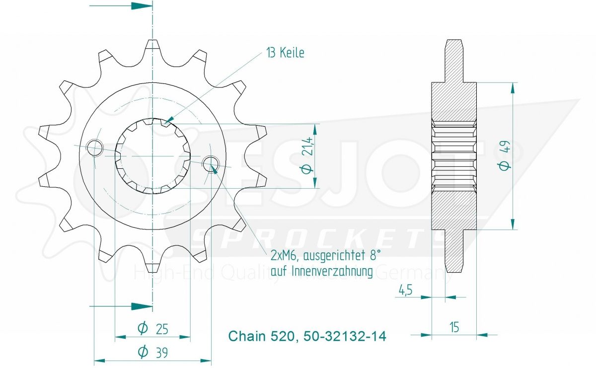 FRONT 14T, 520