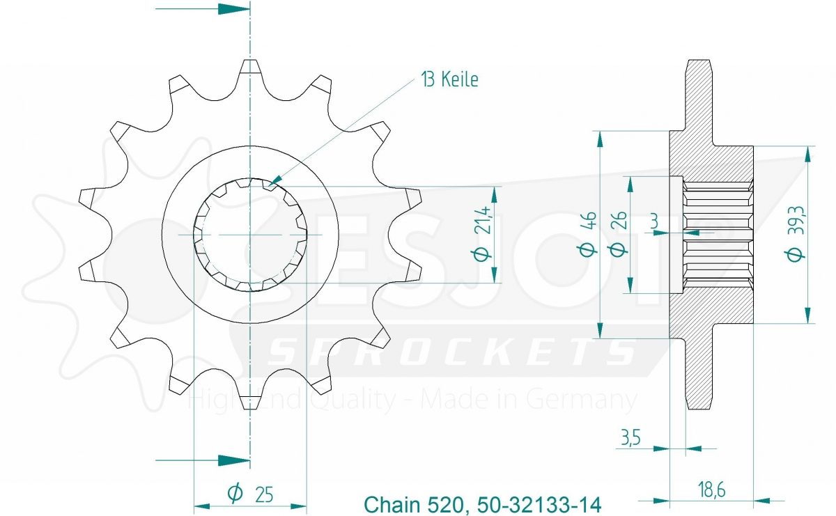 FRONT 14T, 520
