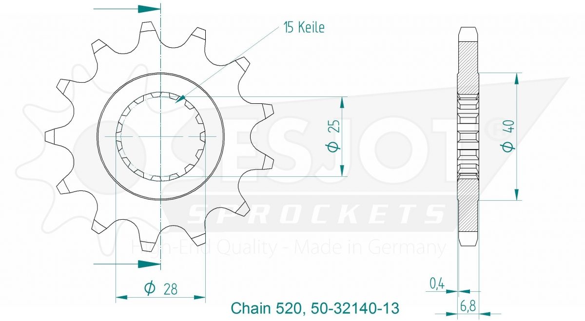 FRONT 13T, 520