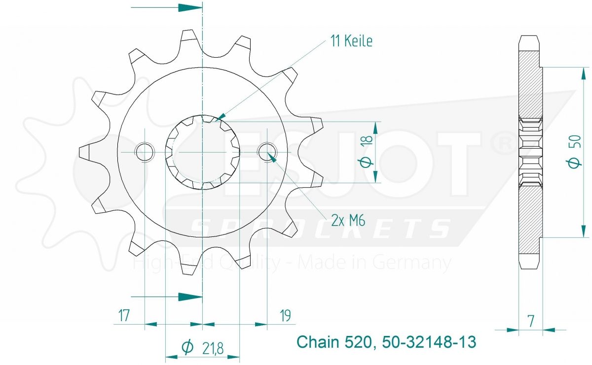 FRONT 13T, 520