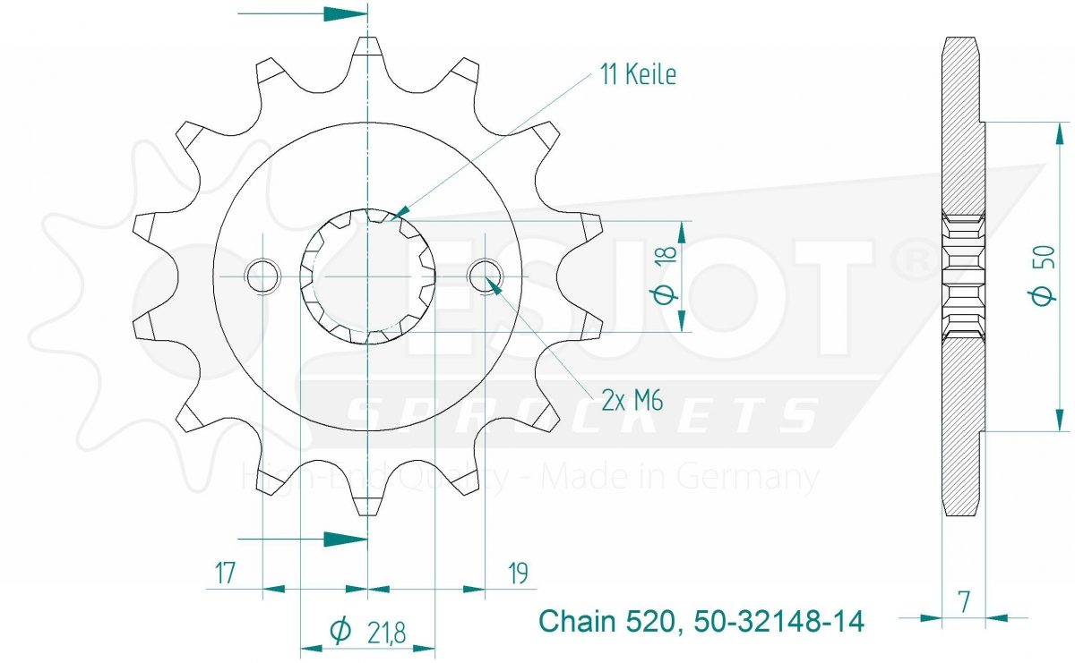 FRONT 14T, 520