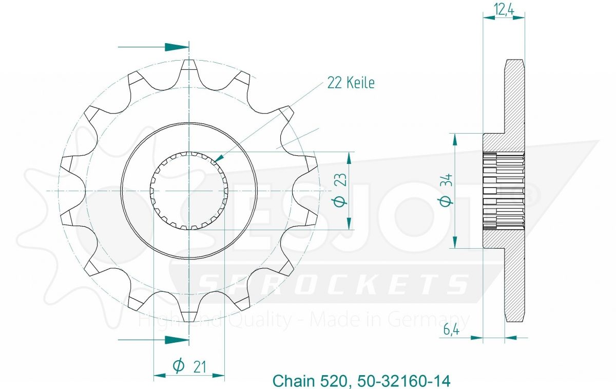 FRONT 14T, 520