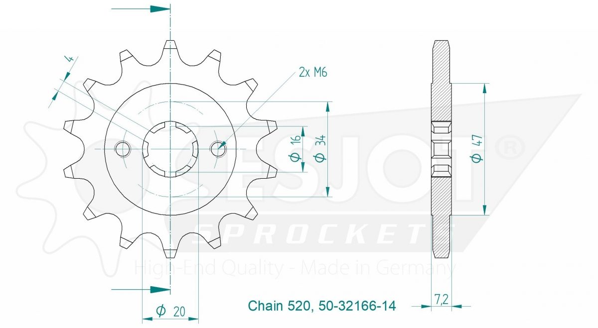 FRONT 14T, 520