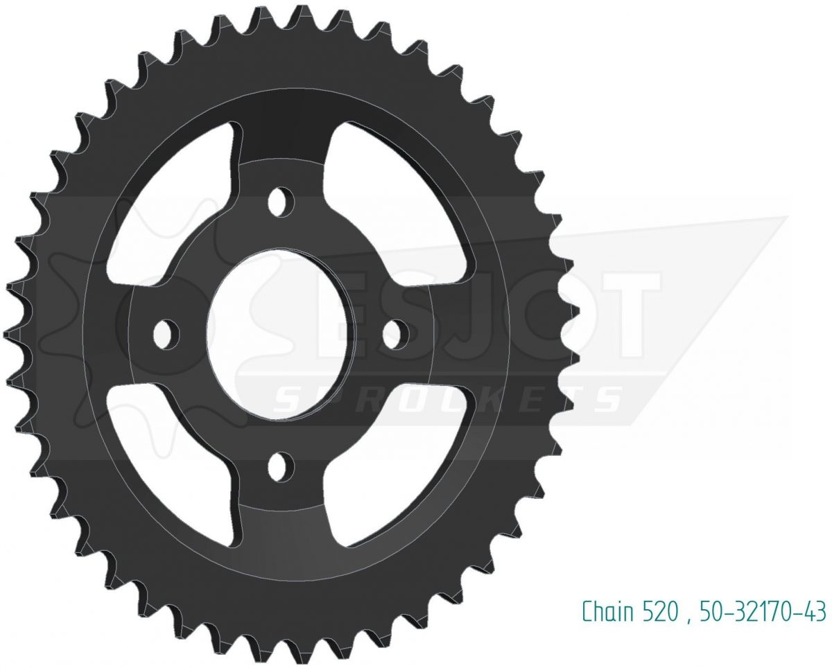 REAR 43T, 520