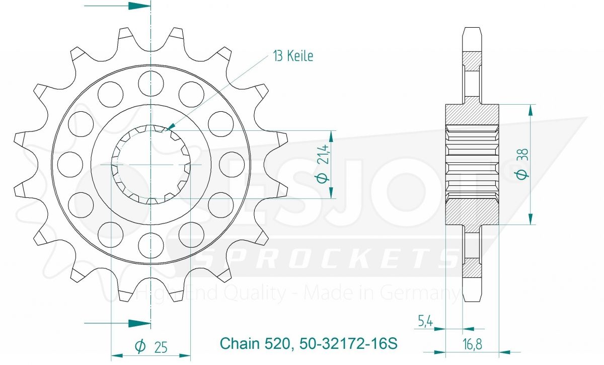 FRONT 16T, LIGHT, 520