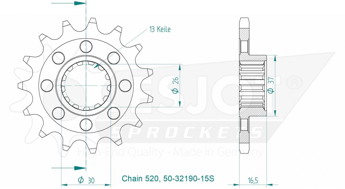 FRONT 15T, LIGHT, 520