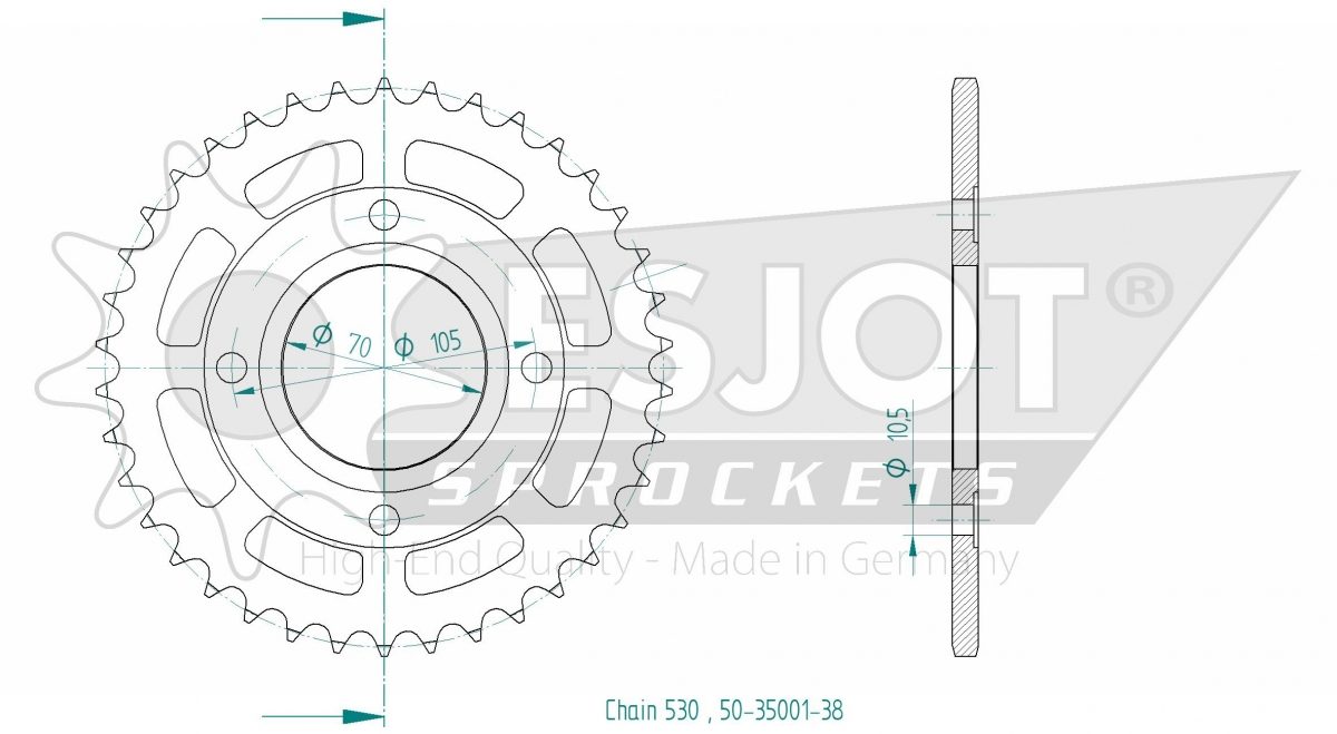REAR STEEL 38T, 530