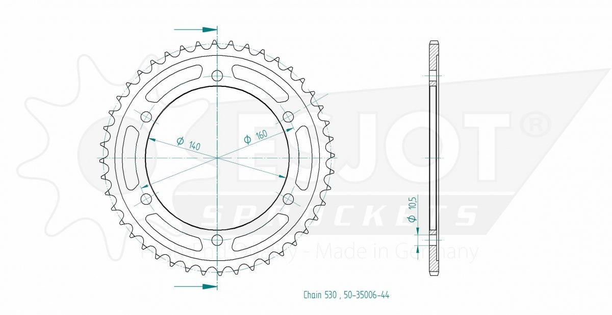 REAR STEEL 44T, 530