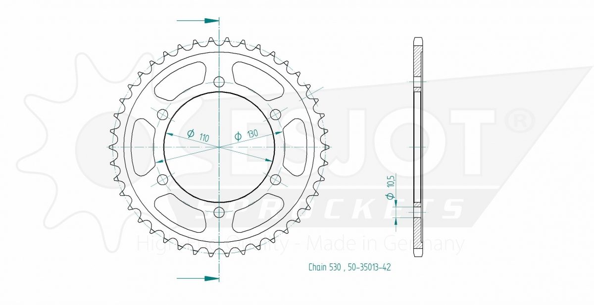 REAR STEEL 42T, 530