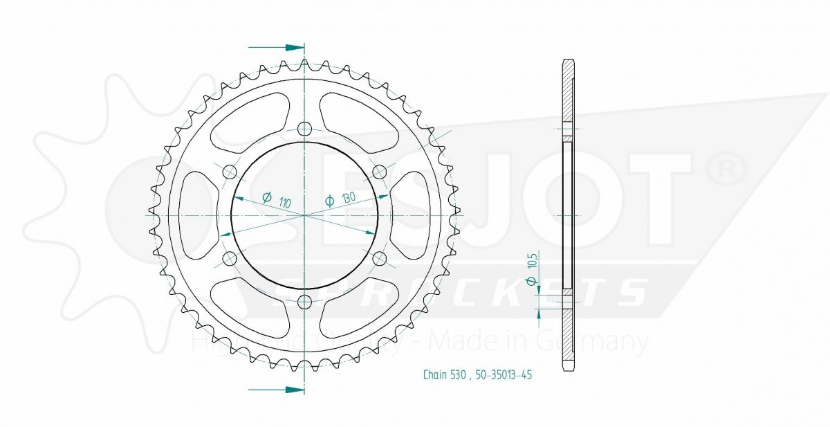 REAR STEEL 45T, 530