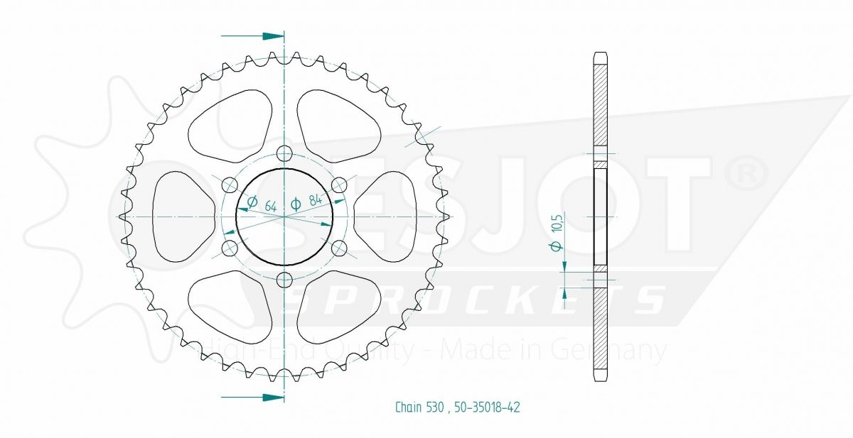 REAR STEEL 42T, 530