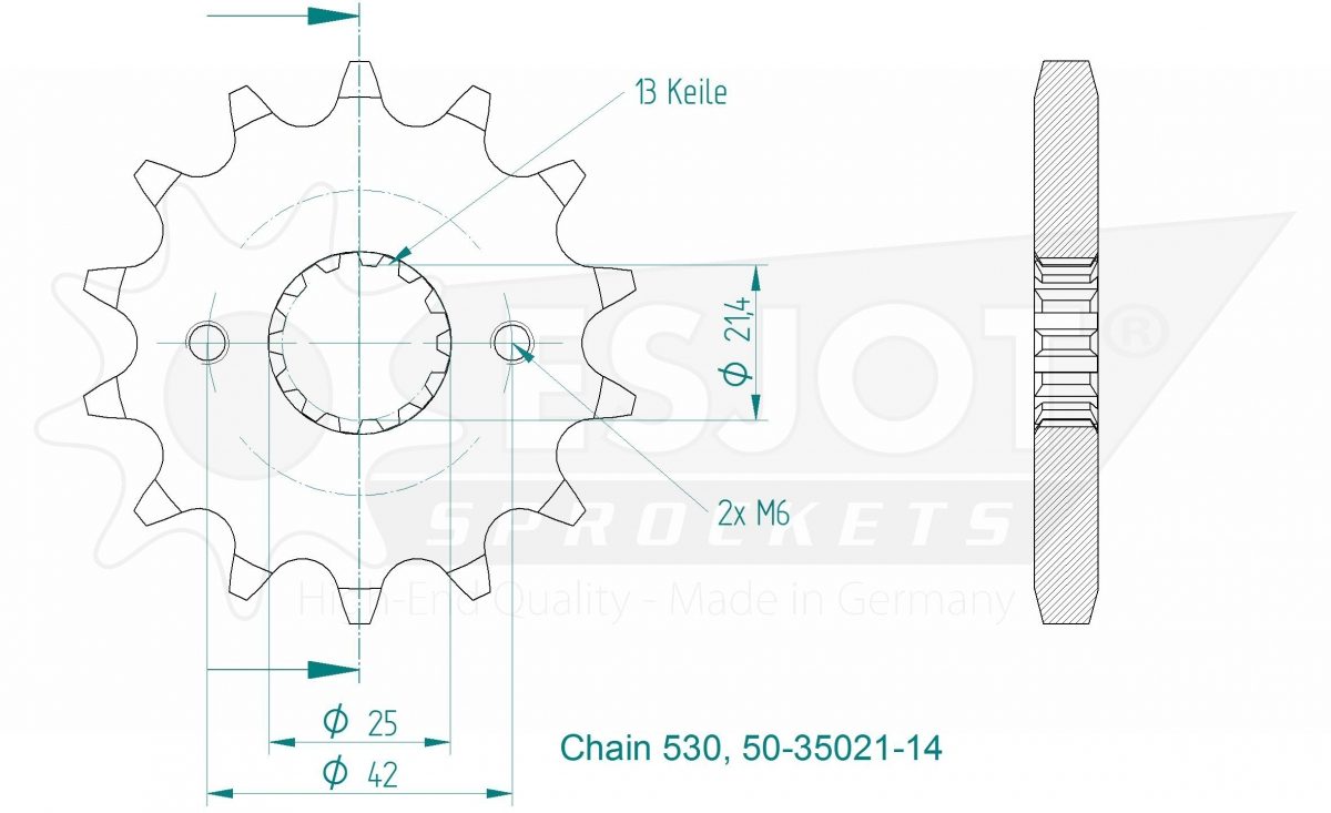 FRONT 14T, 530