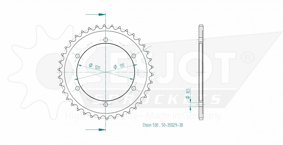 REAR STEEL 38T, 530