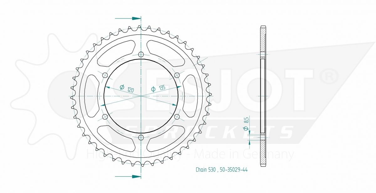 REAR STEEL 44T, 530
