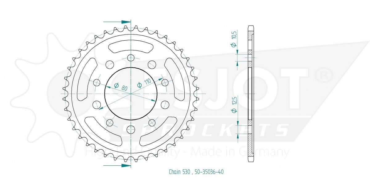 REAR STEEL 40T, 530