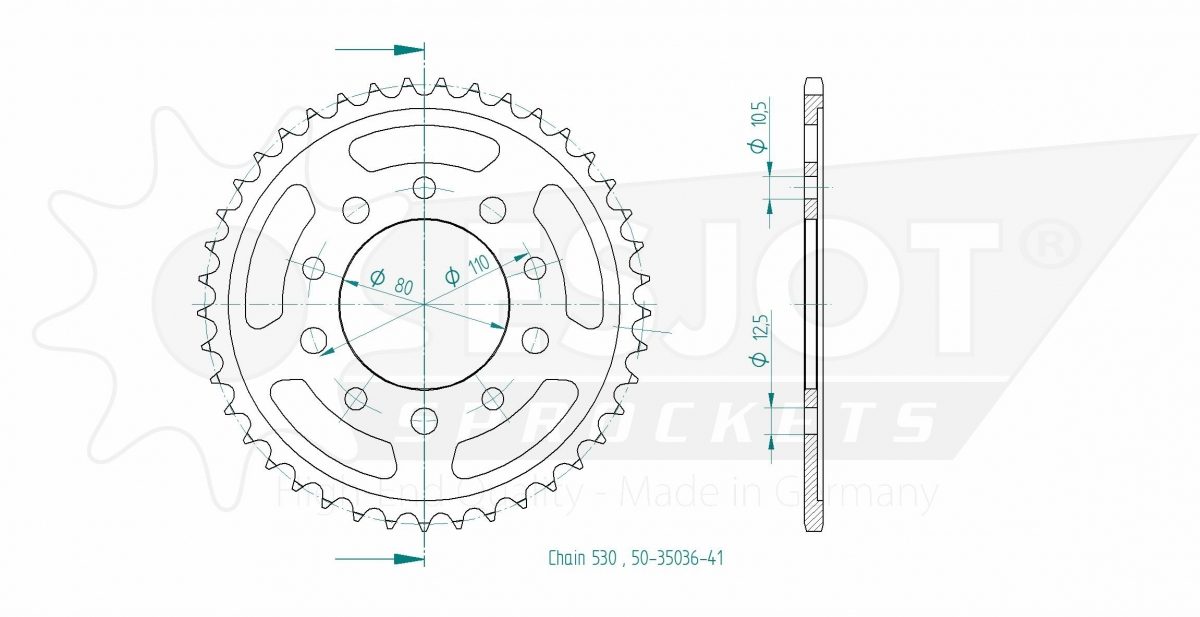 REAR STEEL 41T, 530