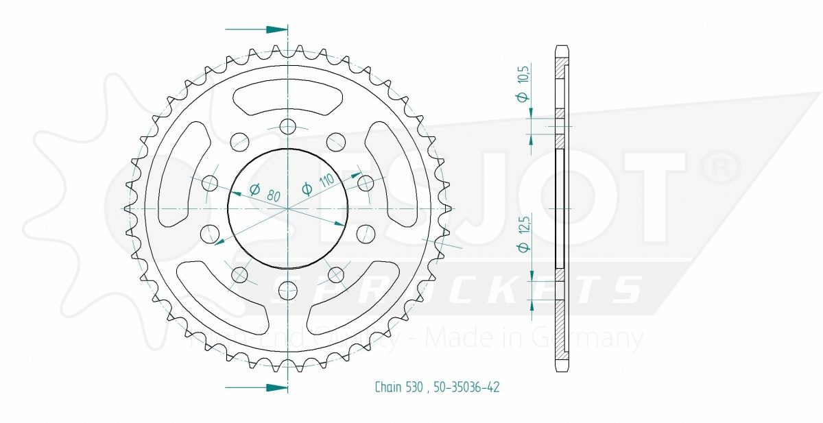 REAR STEEL 42T, 530