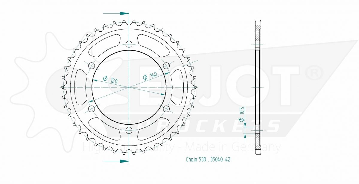 REAR STEEL 42T, 530