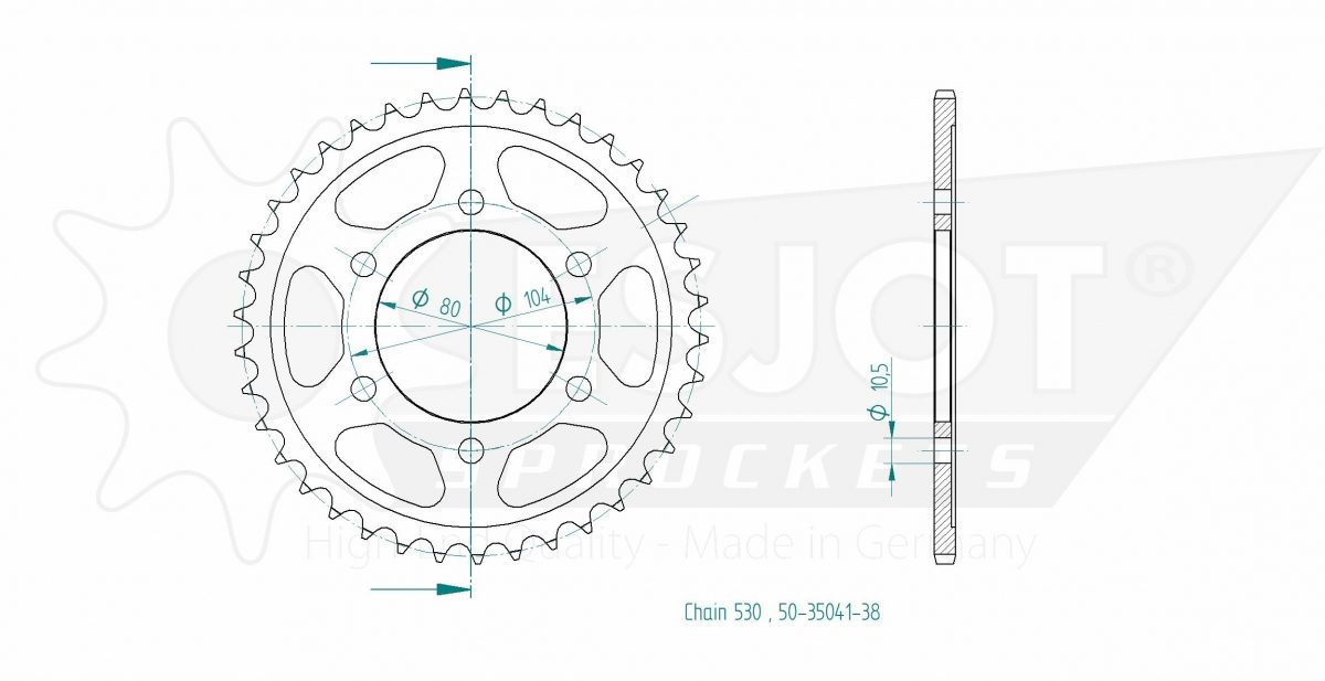 REAR STEEL 38T, 530