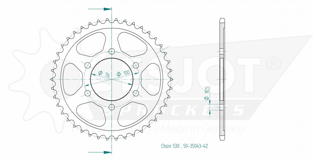 REAR STEEL 42T, 530