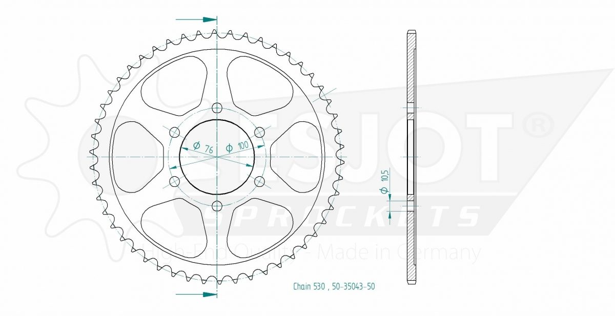 REAR STEEL 50T, 530