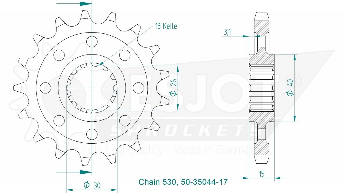 FRONT 17T, 530