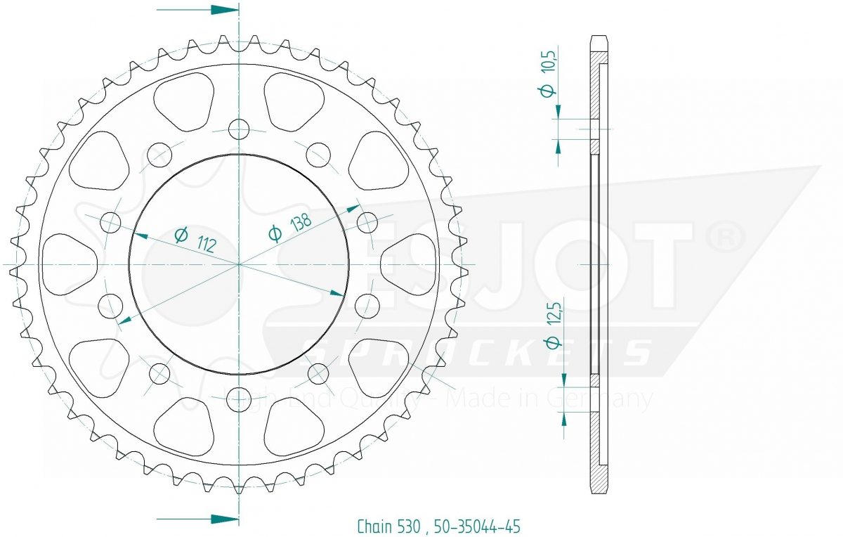 REAR STEEL 45T, 530