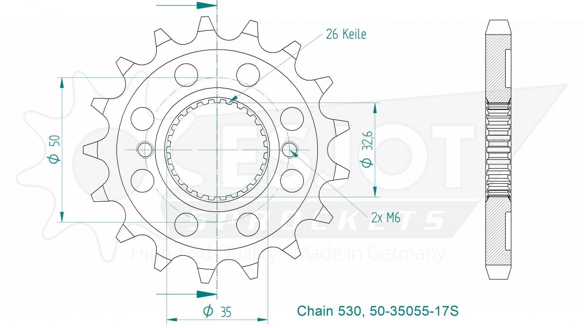 FRONT LIGHT 17T, 530