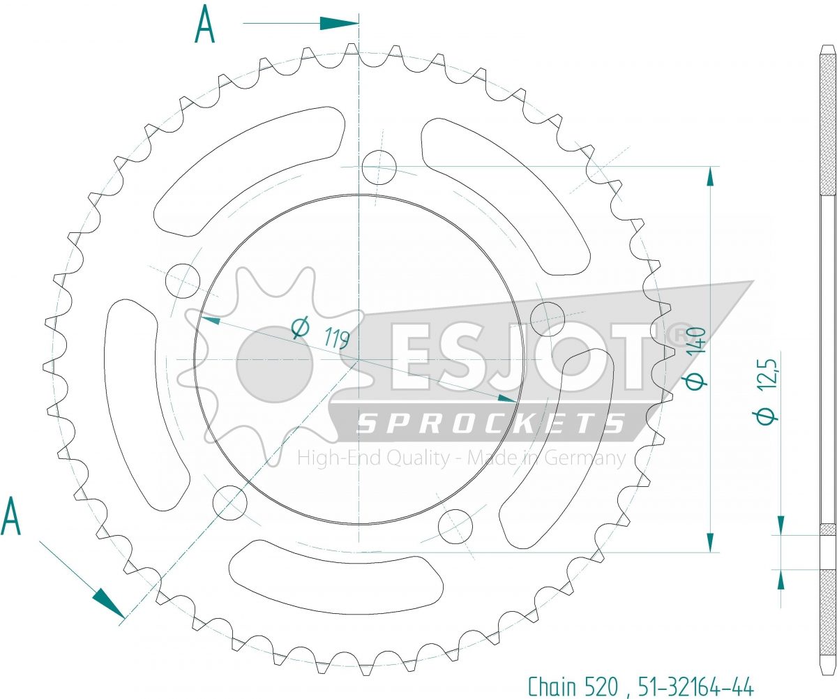 REAR 44T, 520