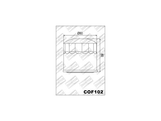 OIL FILTER, COF102 foto 2