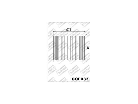 OIL FILTER, COF033 foto 2