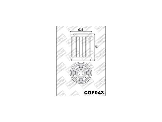 OIL FILTER, COF043 foto 2