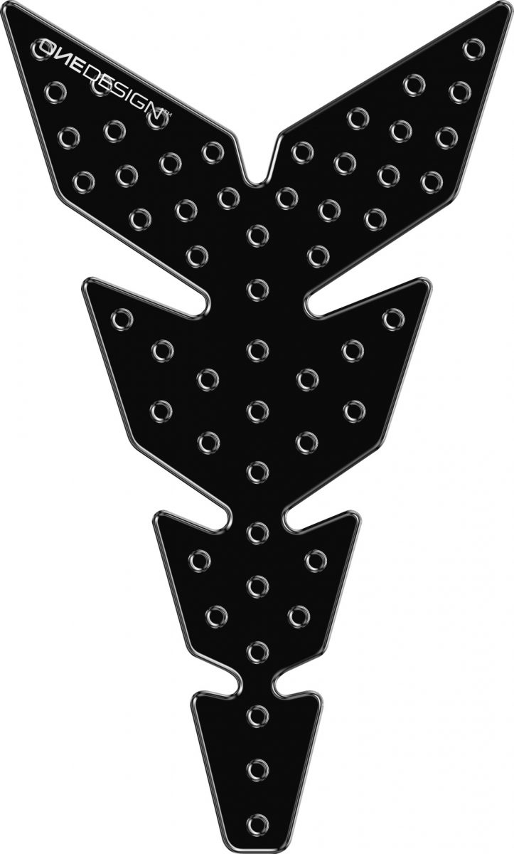 TANKPAD, BLACK WITH DOME BUBBLES