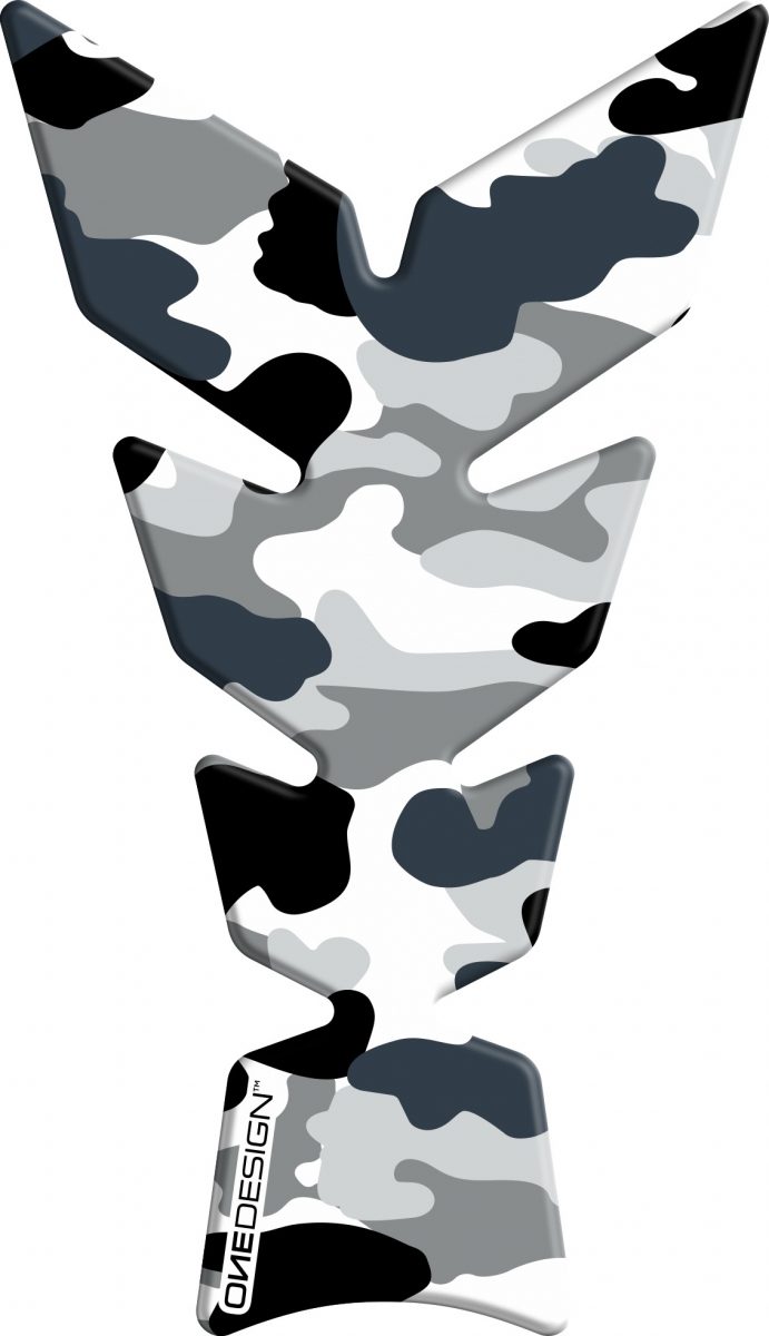 TANKPAD, CAMOUFLAGE BLACK/WHITE