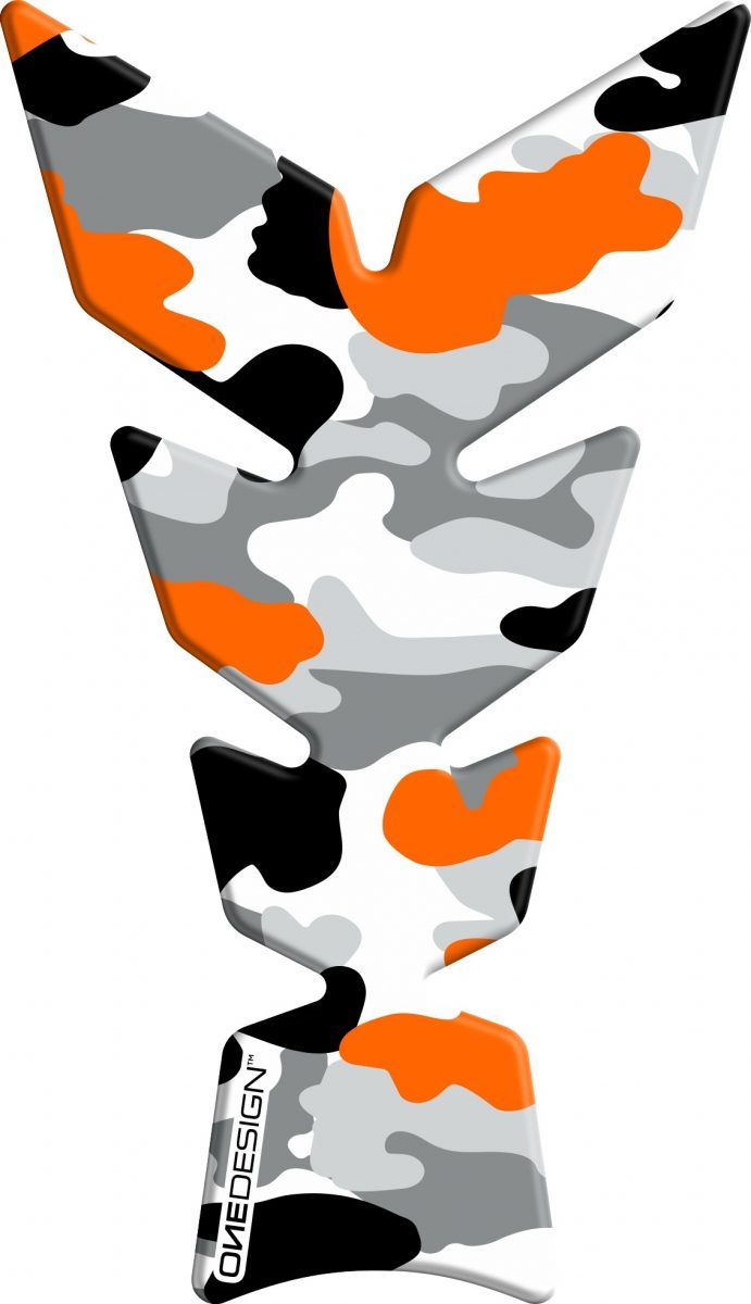TANKPAD, CAMOUFLAGE ORANGE FLUO