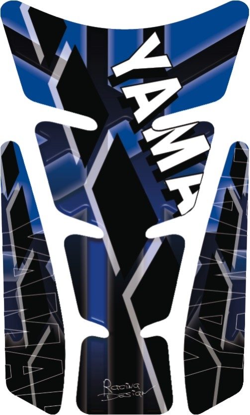 TANKPAD, YAMAHA, BLUE