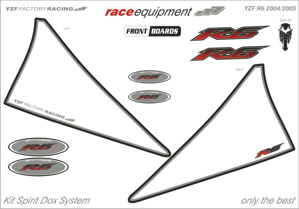 FRONT BOARD, YAMAHA YZF R6 2004-2005