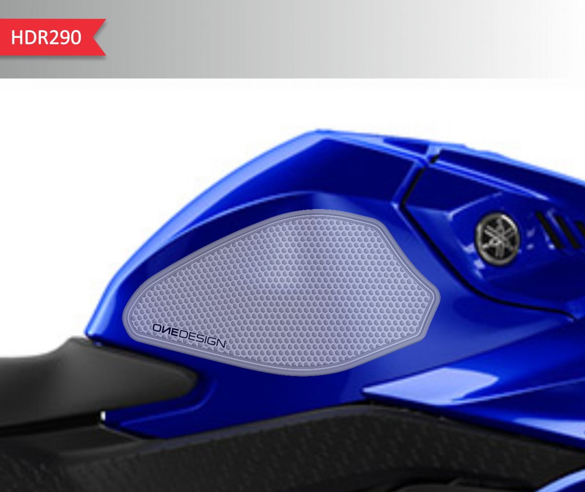 SIDE HDR TANKPAD R3 YAMAHA 2019/2020 CLEAR