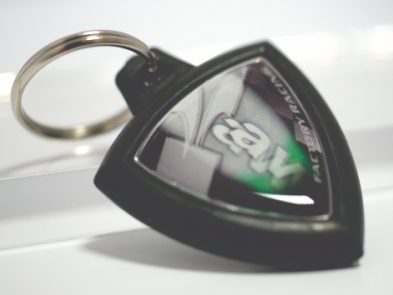 RUBBER KEY-HOLDER /W DOUBLE FACE DOME