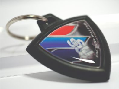 RUBBER KEY-HOLDER /W DOUBLE FACE DOME