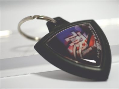 RUBBER KEY-HOLDER /W DOUBLE FACE DOME