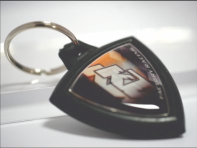 RUBBER KEY-HOLDER /W DOUBLE FACE DOME