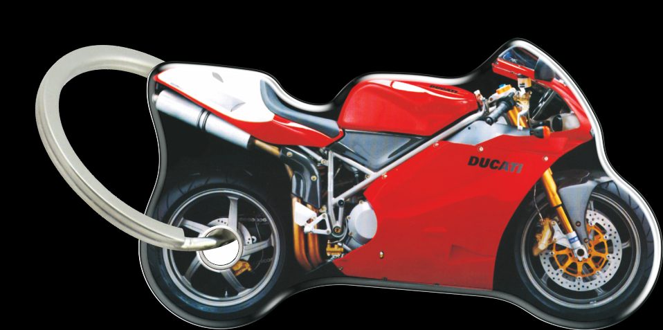 DOUBLE FACE DOME KEY-HOLDER DUCATI