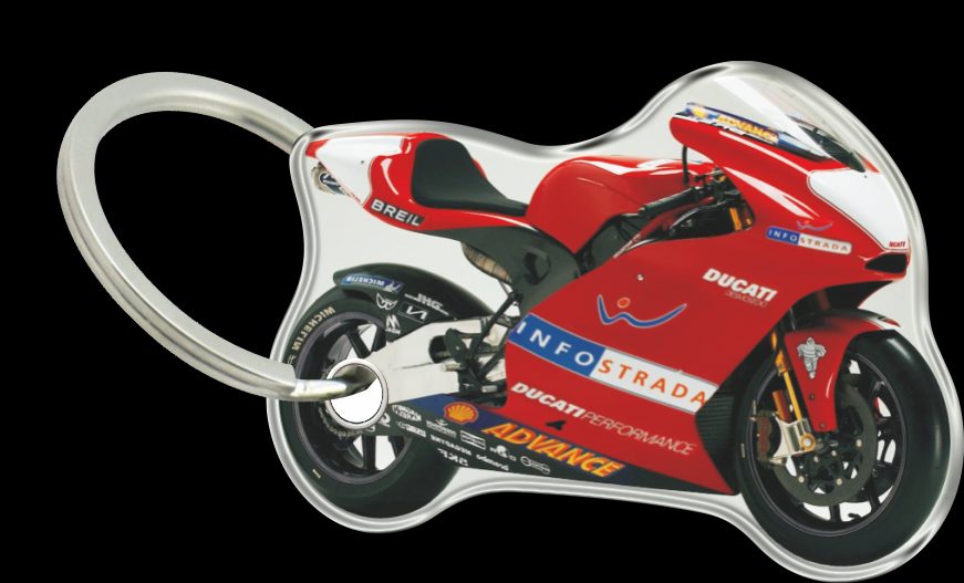 DOUBLE FACE DOME KEY-HOLDER DUCATI GP