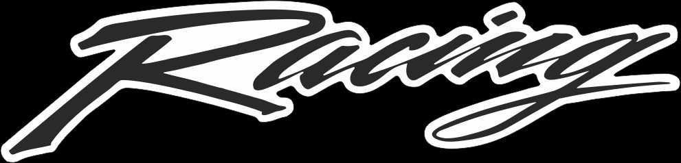 PACKAGE OF 10 PCS. LABELS RACING BLACK