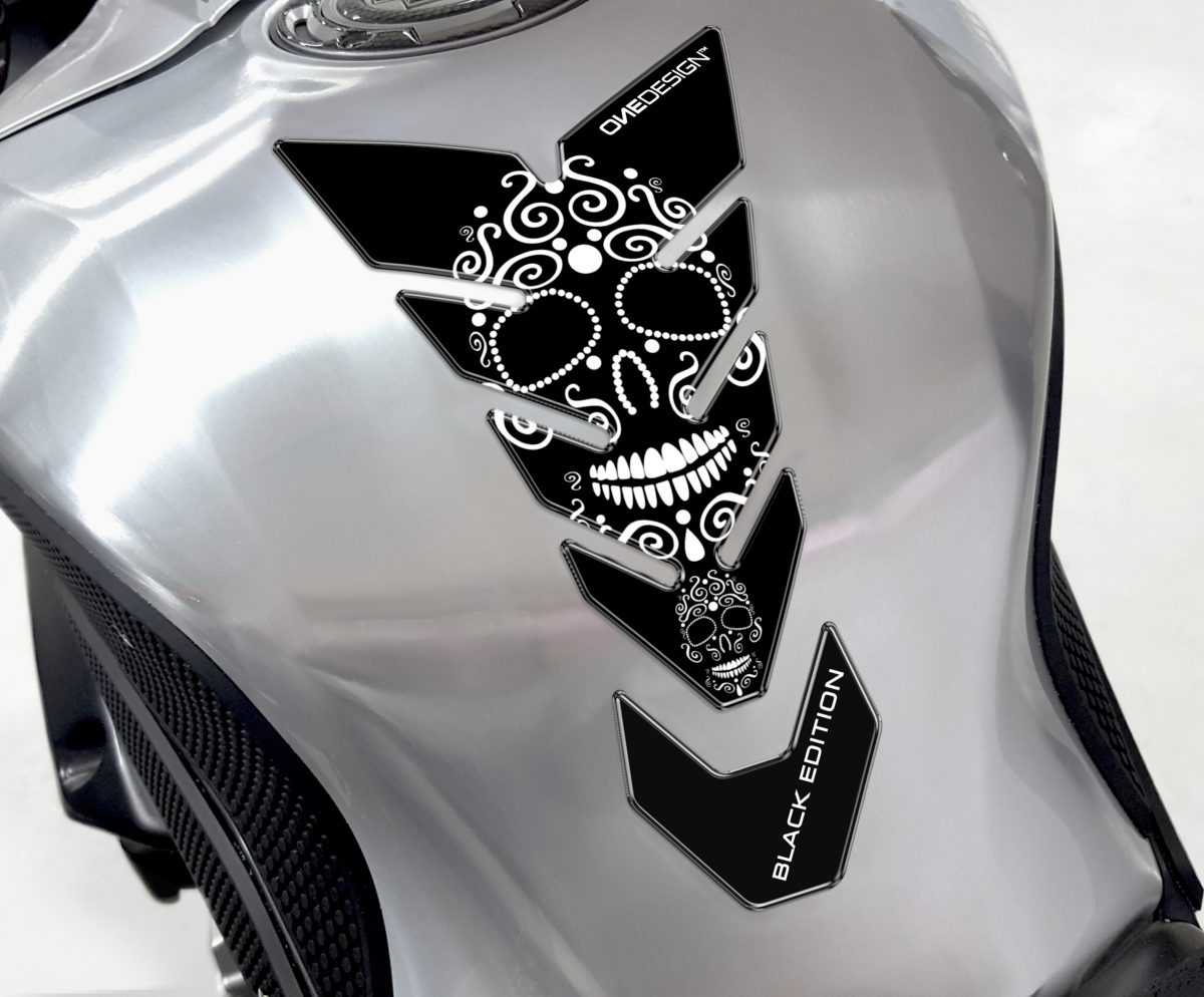 TANKPAD BLACK EDITION SKULL 1 WHITE