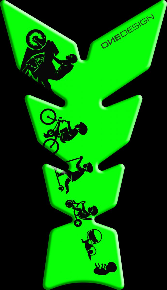 TANKPAD MATT FLUORESCENT GREEN