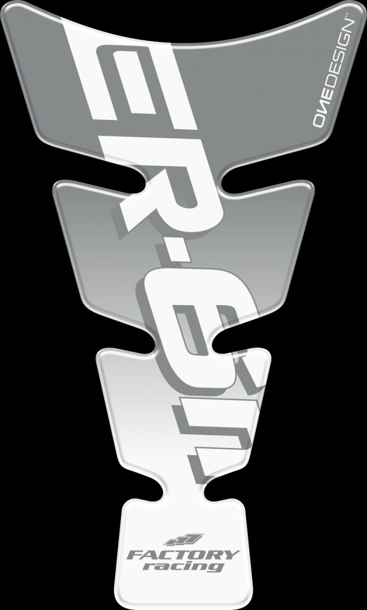 TANKPAD SPIRIT SHAPE LOGO ER6N SILVER ON CLR foto 2